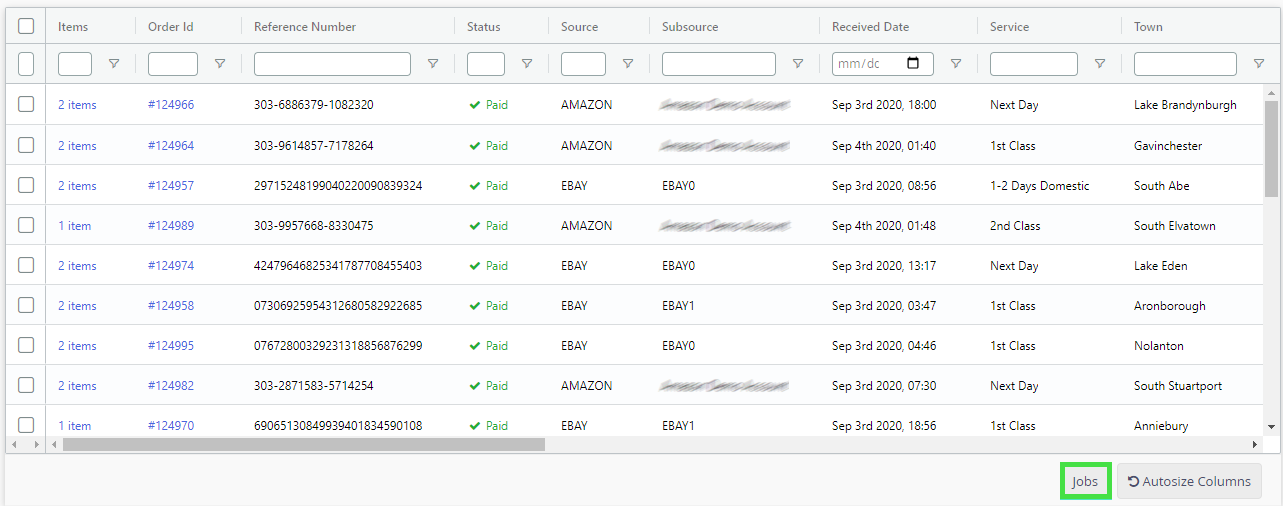 - order page - イト Open Orders Screen