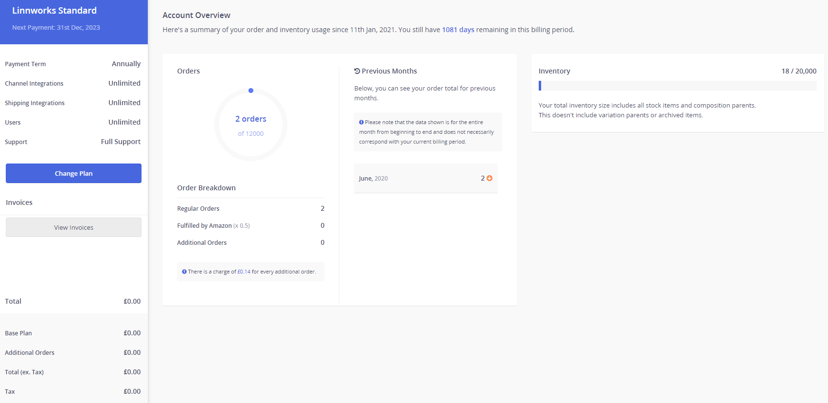 Access Previous Orders And Invoices